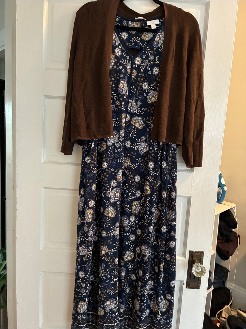 J.Jill Knit Maxi Dress and 3/4 Sleeve Cropped Sweater